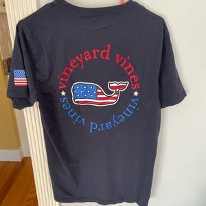 Navy blue Vineyard Vines American Flag T-Shirt